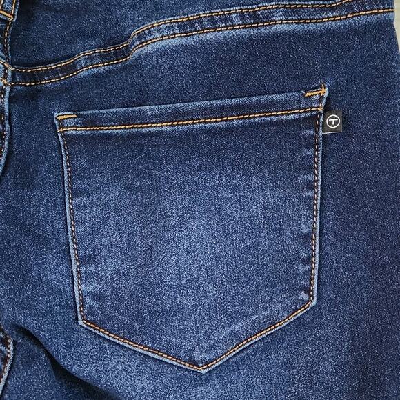 Tahari Womens Dark Wash Jeans Size 8/29 5 Pockets Stretch Zip Button Casual - Picture 3 of 10
